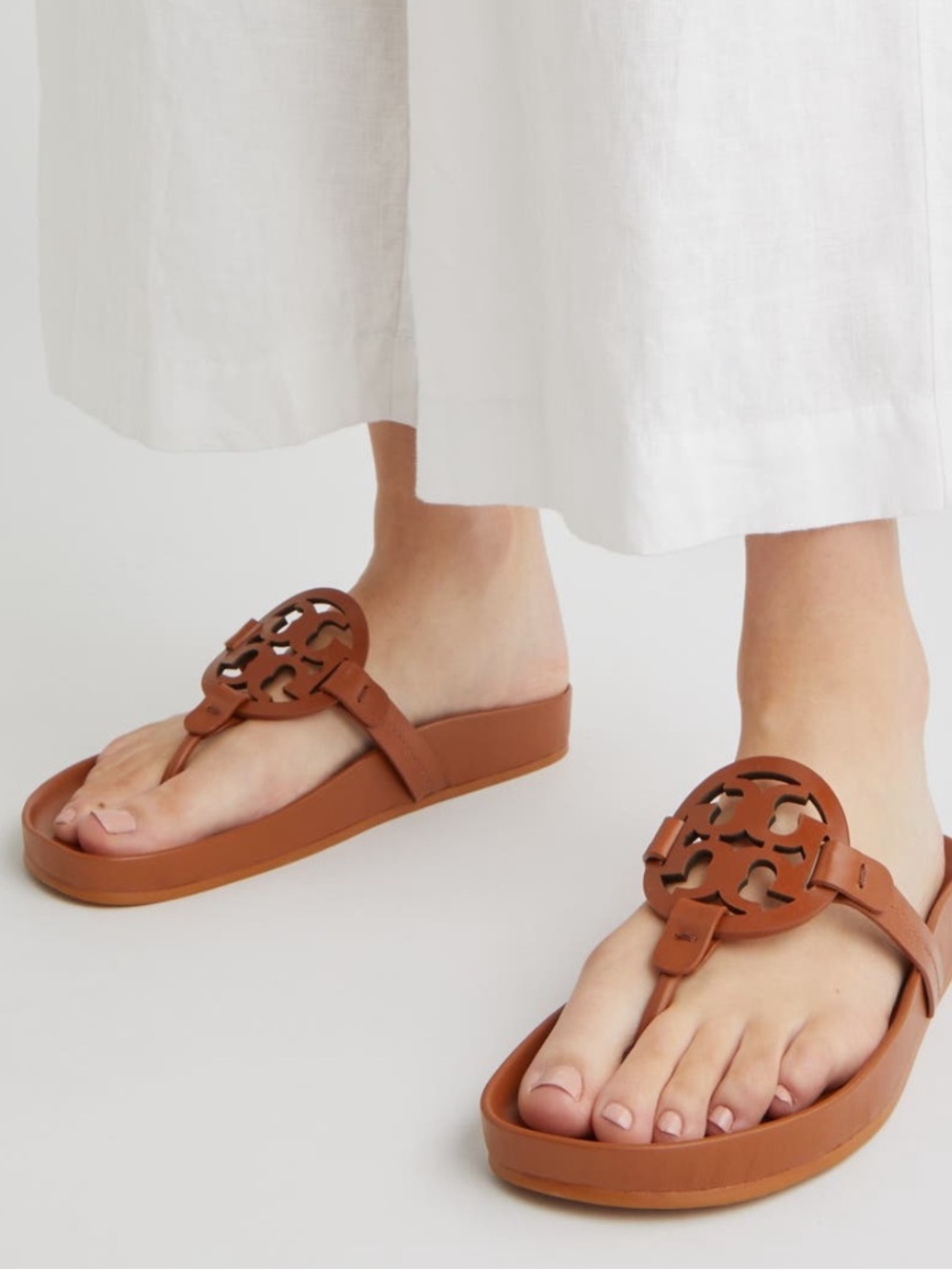 Tory Burch Miller Cloud Sandals Size 8.5 - Picture 1 of 13